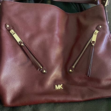 michael kors oxblood purses|oxblood handbag.